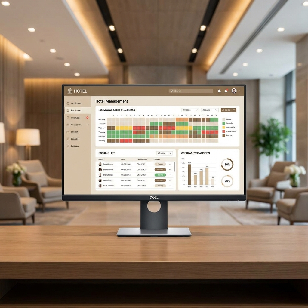 Hotel Chain system interface - Occupancy Rate Naik 25% dengan Smart Booking